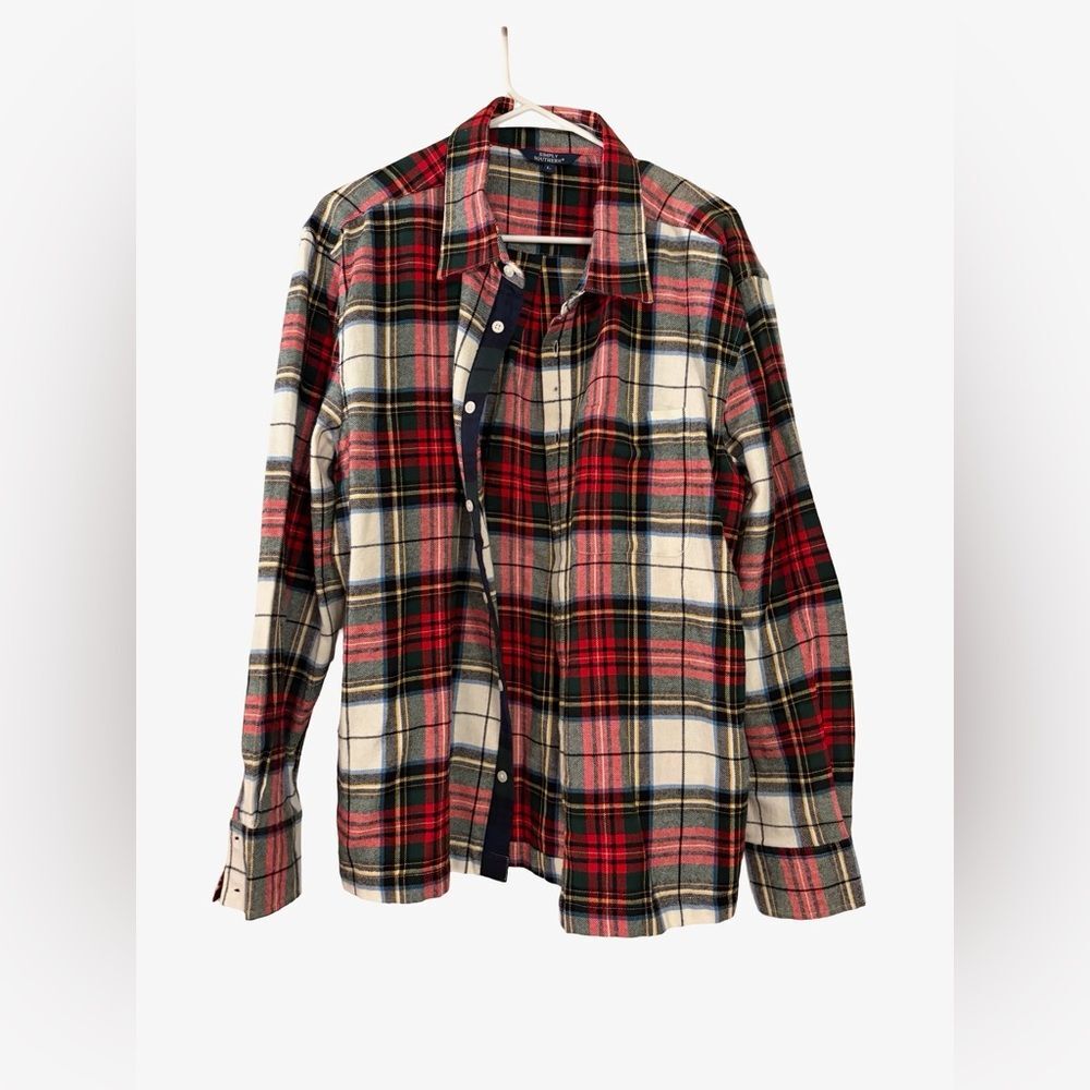 Simply Southern Men’s Plaid Flannel Button-Down Shirt – NWT